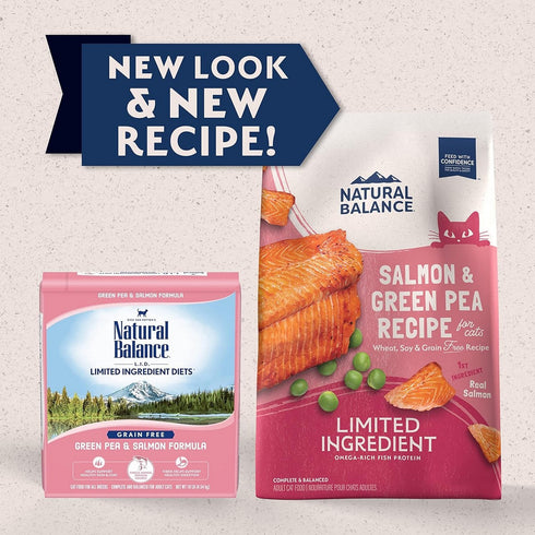 Natural Balance Grain Free Salmon & Green Pea Formula Dry Cat Food 4lb - Poudre Pet and Feed Supply